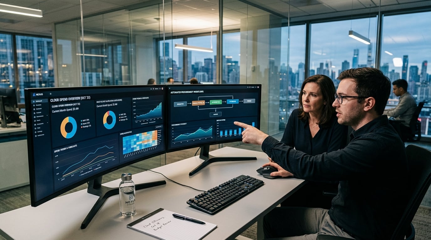 A procurement and spend-management platform with real-time visibility